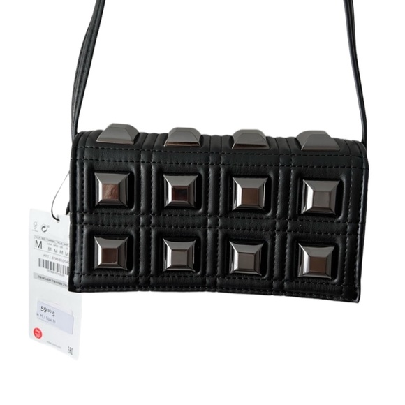 Zara Handbags - {Zara} BNWT Studded Crossbody Bag